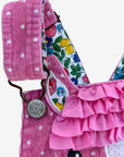 NWOT Mini Boden Appliqué Horse Dungarees Overall - Formica Pink