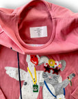 De-Labeled/Sample Mini Boden Animal Appliqué T-shirt Formica Pink Animals