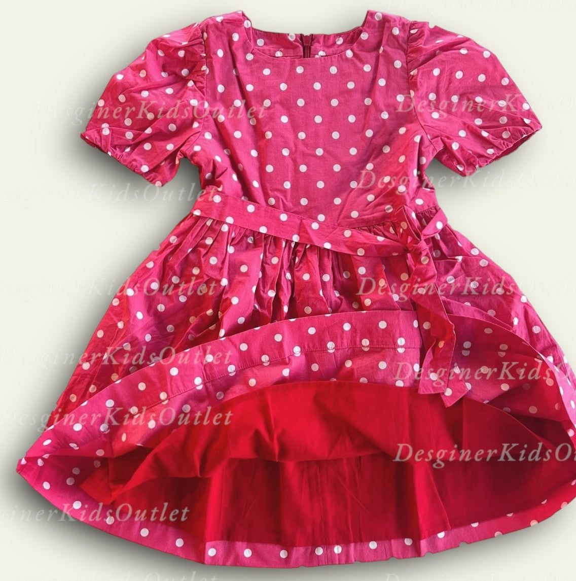 De-Labeled/Sample Mini Boden Lined Polka Dot Dress