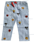 Baby Boden Boys Safari Animals Polo & Pants Set with Elephant Appliqué