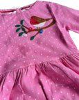 NWOT Mini Boden Baby Girls' Woodland Animals Appliqué Dress Christmas