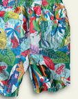 Mini Boden Boys Safari Animal Print Shorts - Green Jungle & Multicolored