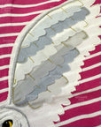 Mini Boden Girls Harry Potter Stripy Appliqué Hedwig Owl Dress Pink Sorbet/Ivory