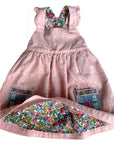 NWT Mini Baby Boden House Window Pockets Pinnie Dress Pinafore