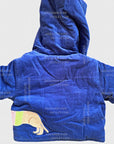 Mini Boden Boys Sausage Dog Hooded Corduroy Jacket - Starboard Blue