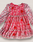 Mini Boden Tulle Dress Jam Red Flowerbed Hearts Valentine Red Dress