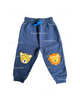 NWOT Frugi Baby Kneepatch Crawlers – Indigo / Big Cats