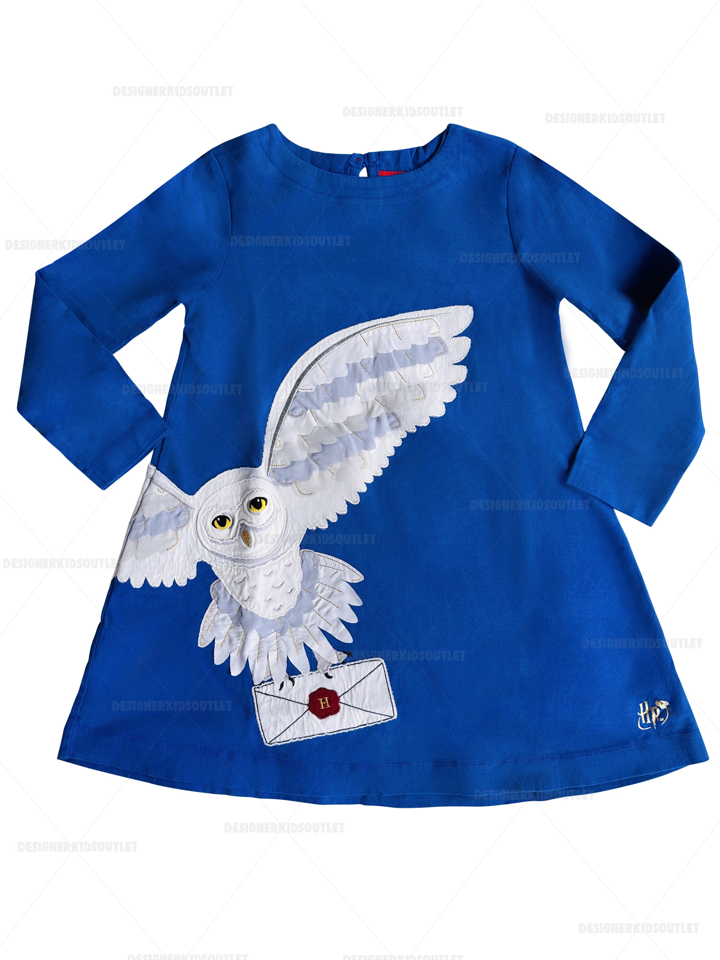 Mini Boden Girls Harry Potter Hogwarts Hedwig Owl Applique Dress Tunic –  Designer Kids Outlet