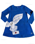 Mini Boden Girls Harry Potter Hogwarts Hedwig Owl Applique Dress Tunic
