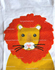 Baby Boden Boys Appliqué Bouclé Lion T-Shirt - Ivory Background