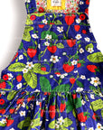 Pre-Loved Mini Boden Strawberry Print Corduroy Jumper Pinafore