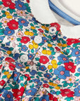 Baby Boden Girls Jersey Collared Dress - Multi Sky Apple Blossom