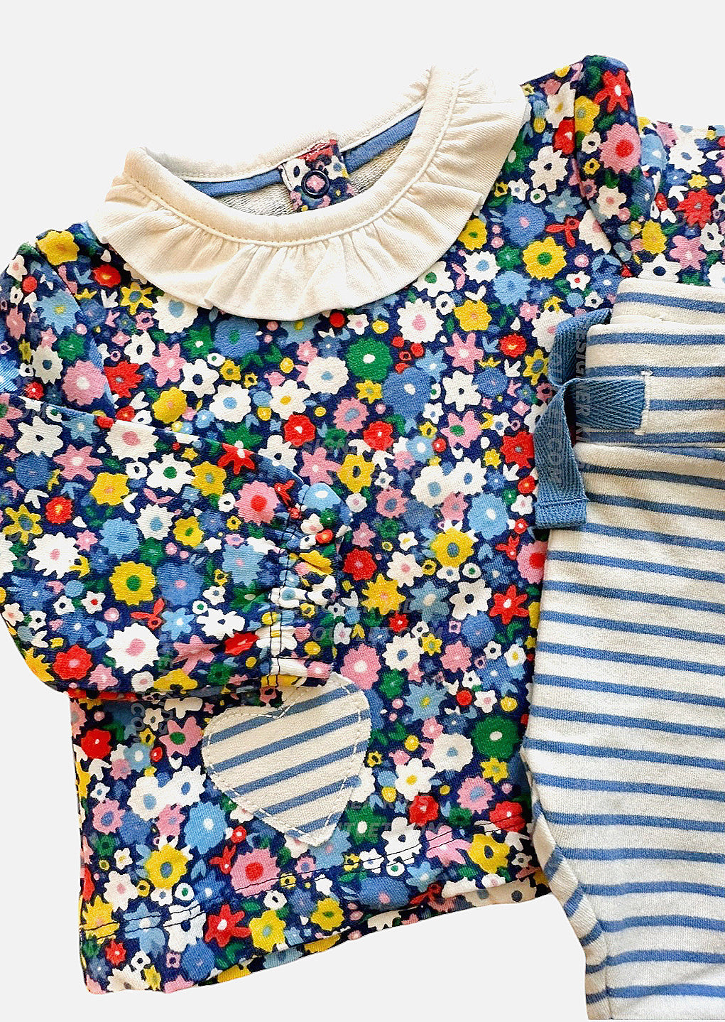 Mini Boden Baby Girl Floral Dress Play Set