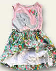 Mini Boden Girls Jungle Safari Elephant Cotton Dress