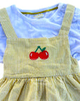 NWOT Mini Boden Yellow Cherry Blossom Playset Pinnie