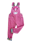 NWOT Mini Boden Appliqué Horse Dungarees Overall - Formica Pink