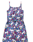 Mini Boden Unicorn Floral Jumpsuit – Girls' Cotton-Modal Playsuit