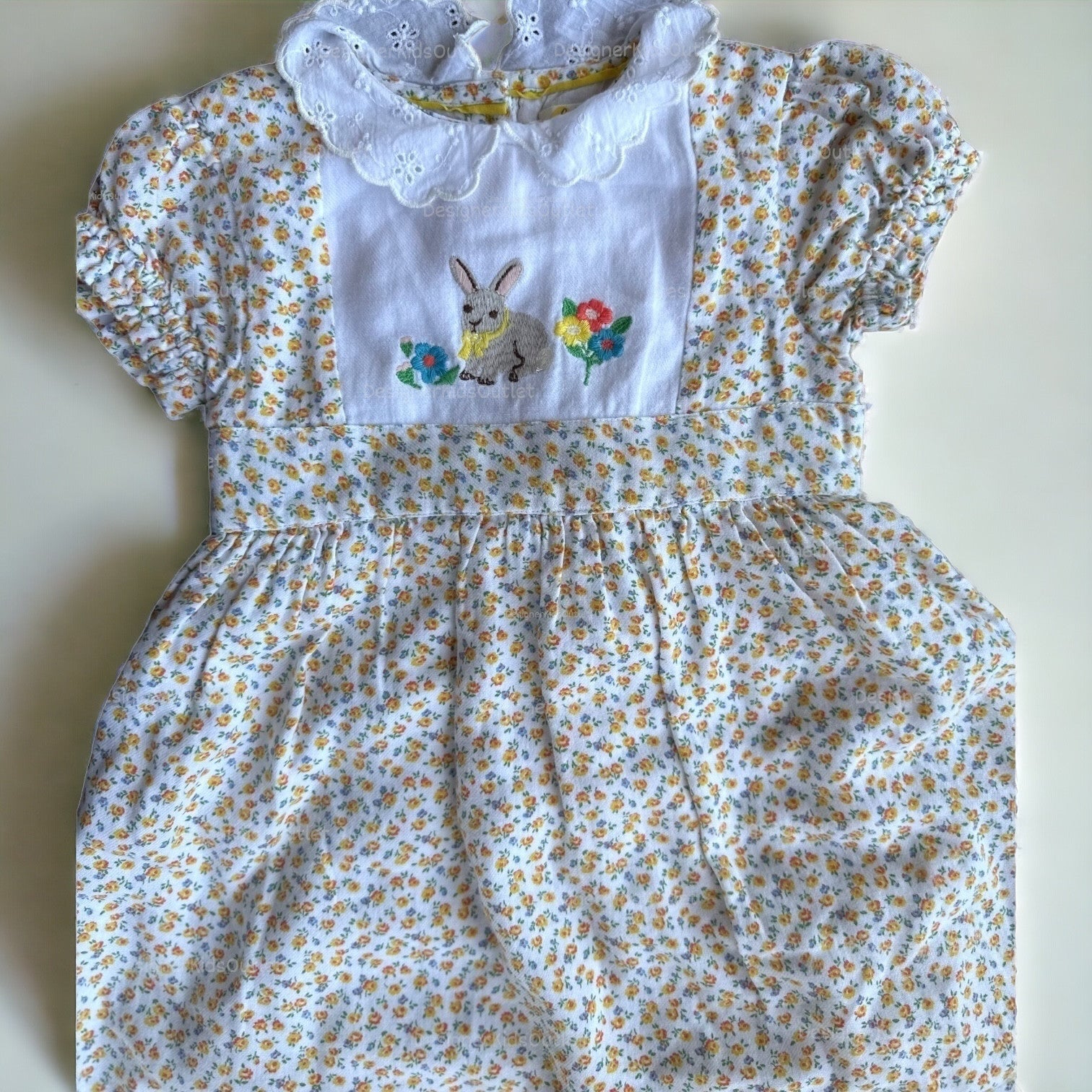 mini boden dresses Baby Boden Mini Boden Girls Bunny Appliqué Collar Dress
