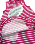 Mini Boden Girls Harry Potter Stripy Appliqué Hedwig Owl Dress Pink Sorbet/Ivory