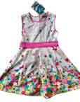 NWT Frugi Girls Saffy Woven Skater Dress