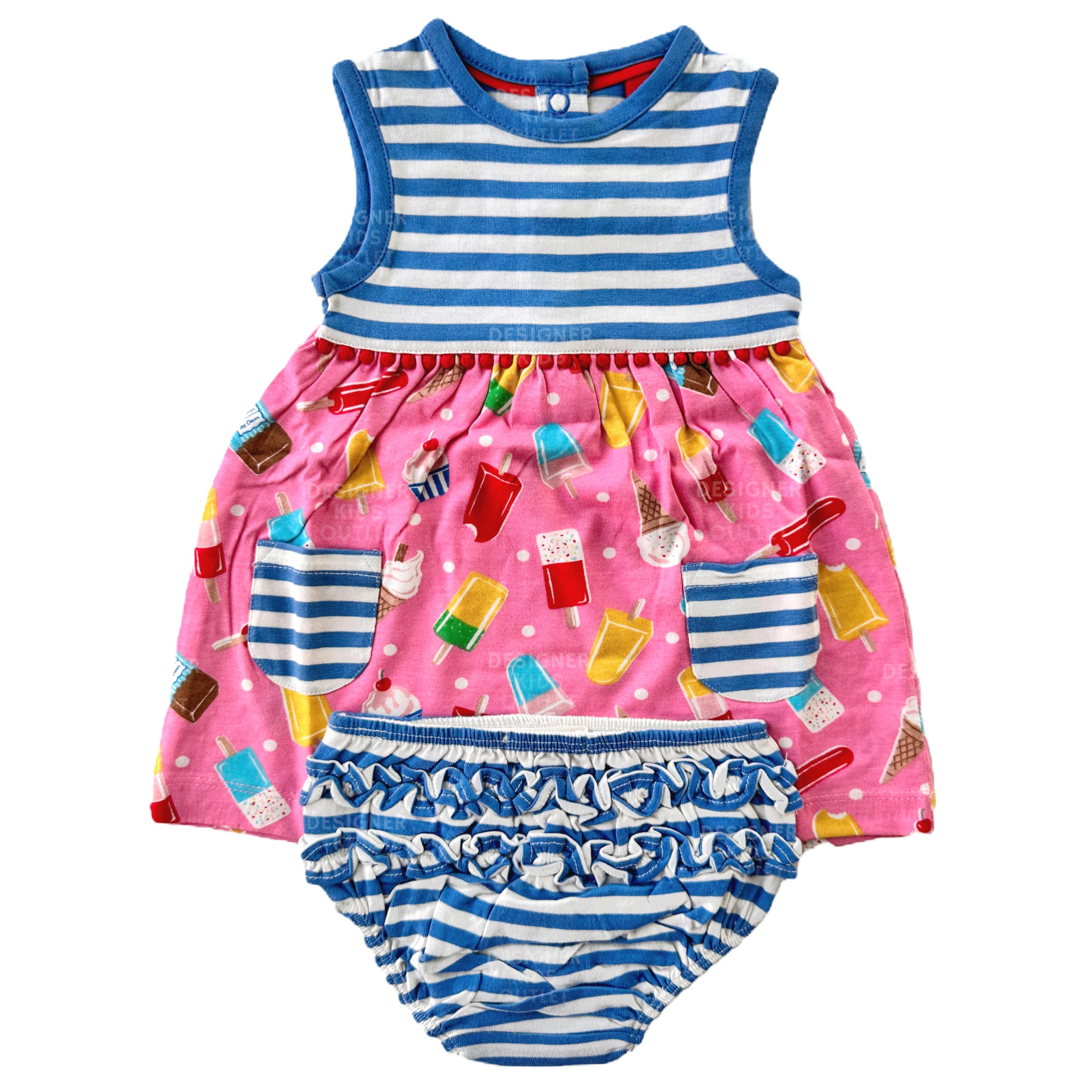 Boden Kids Mini Boden Baby Girl Dresses Mini Baby Boden Girls Jersey Pink  Lemonade Ice Creams Summer Dress