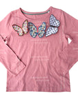 NWOT Mini Boden Butterfly Dreams Long Sleeve Appliqué 3D Shirt
