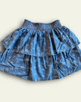 Sample/De-Labeled Mini Boden Denim Skirt Tiered