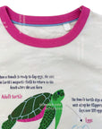 Sample/De-Labeled Mini Boden Ivory Turtle Life Cycle Shirt