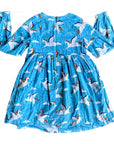 Pre-Loved Mini Boden Blue Rainbow Unicorn Dress - Pegasus Pockets