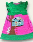 Mini Boden Girls Lift The Flap Jersey Novelty Dress Tickled Pink Tree House