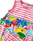 Mini Boden Baby Girls Printed Multi Coral Reef Jersey Dress And Knickers Set