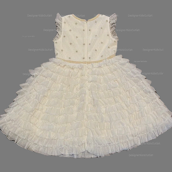 mini boden ruffle dress Pre-Loved Mini Boden Tulle Ruffle Party Dress Ivory – Designer Kids Outlet