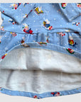 Mini Boden Girls Long-Sleeved Snow Bunny Pattern Dress - Sky Blue