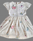 Pre-Loved Mini Boden Girls Appliqué Flowers Tulle Dress