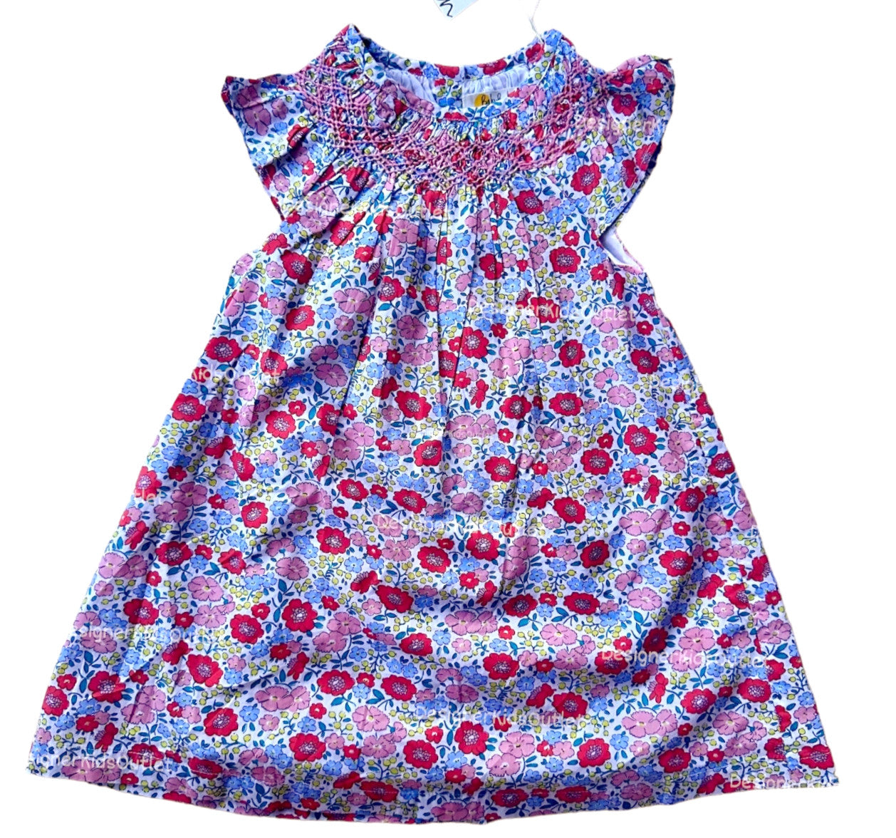 NWOT Mini Boden Lined Floral Smocked Dress – Designer Kids Outlet