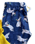 Baby Boden Boys Bunny Hop Appliqué Play Set – Yellow & Navy Mini Boden