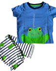 Baby Boden Boys Frog Outfit Set - Bottom and Top Matching Play Set Mini Boden