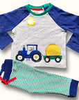 Mini Baby Boden Little Farmer Matching Play Set Boys Dog Riding Tractor