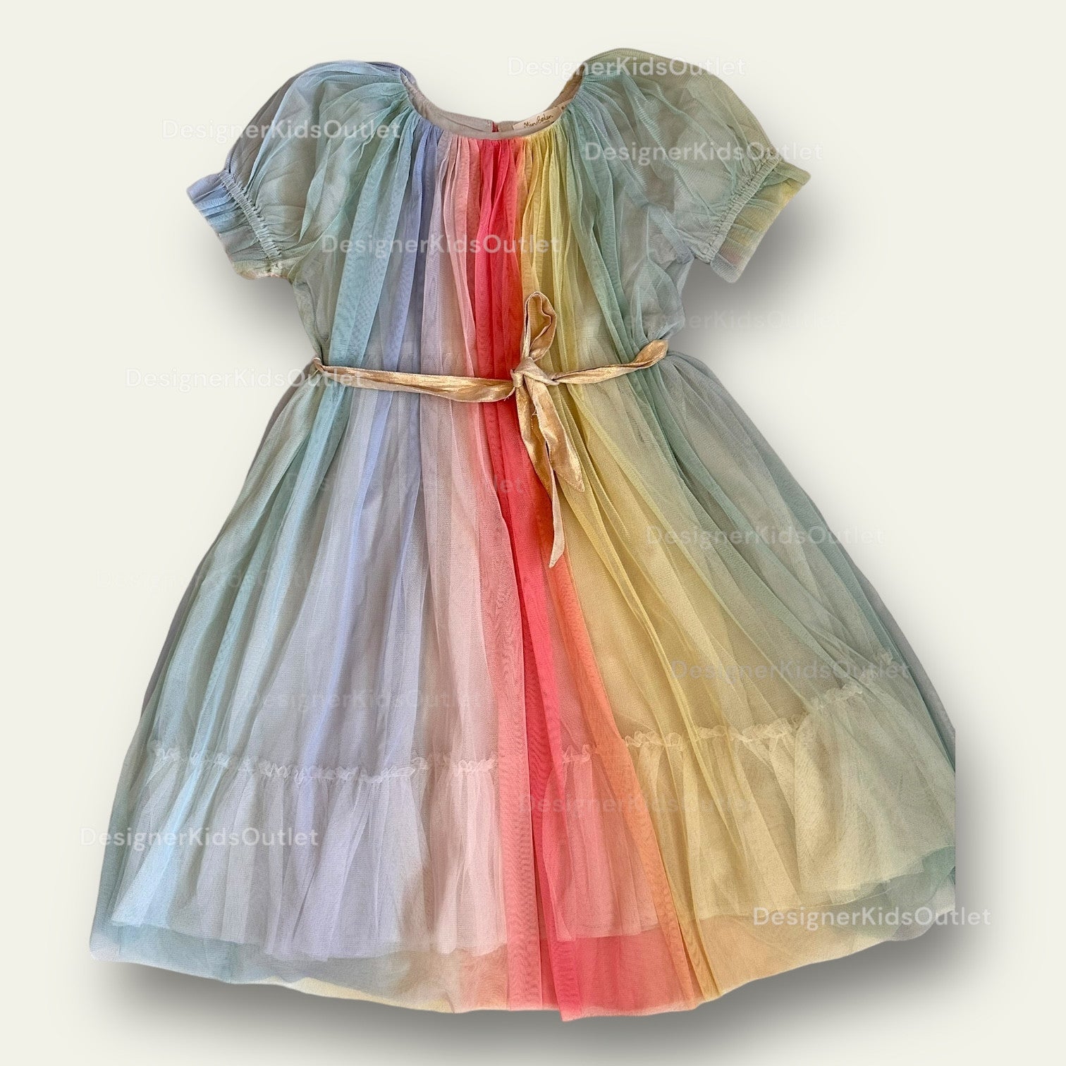 Mini Boden Girls Pastel Rainbow Dream Tulle Dress