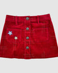 NWOT Mini Boden Harry Porter Magical Stars Cord Skirt