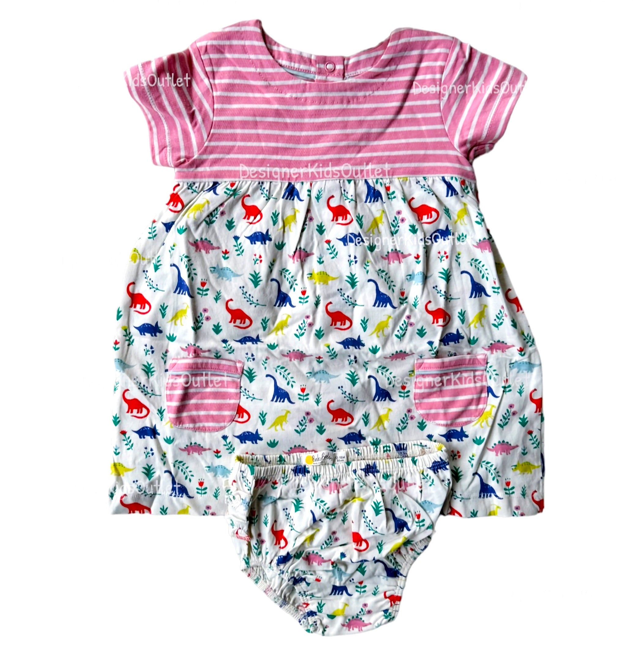 Mini Boden Baby Girls Printed Dino Jersey Dress And Knickers Set – Designer  Kids Outlet