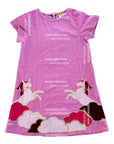 Sample/De-Labeled Mini Boden Petite Belle Unicorn Embroidery Cord T-Shirt