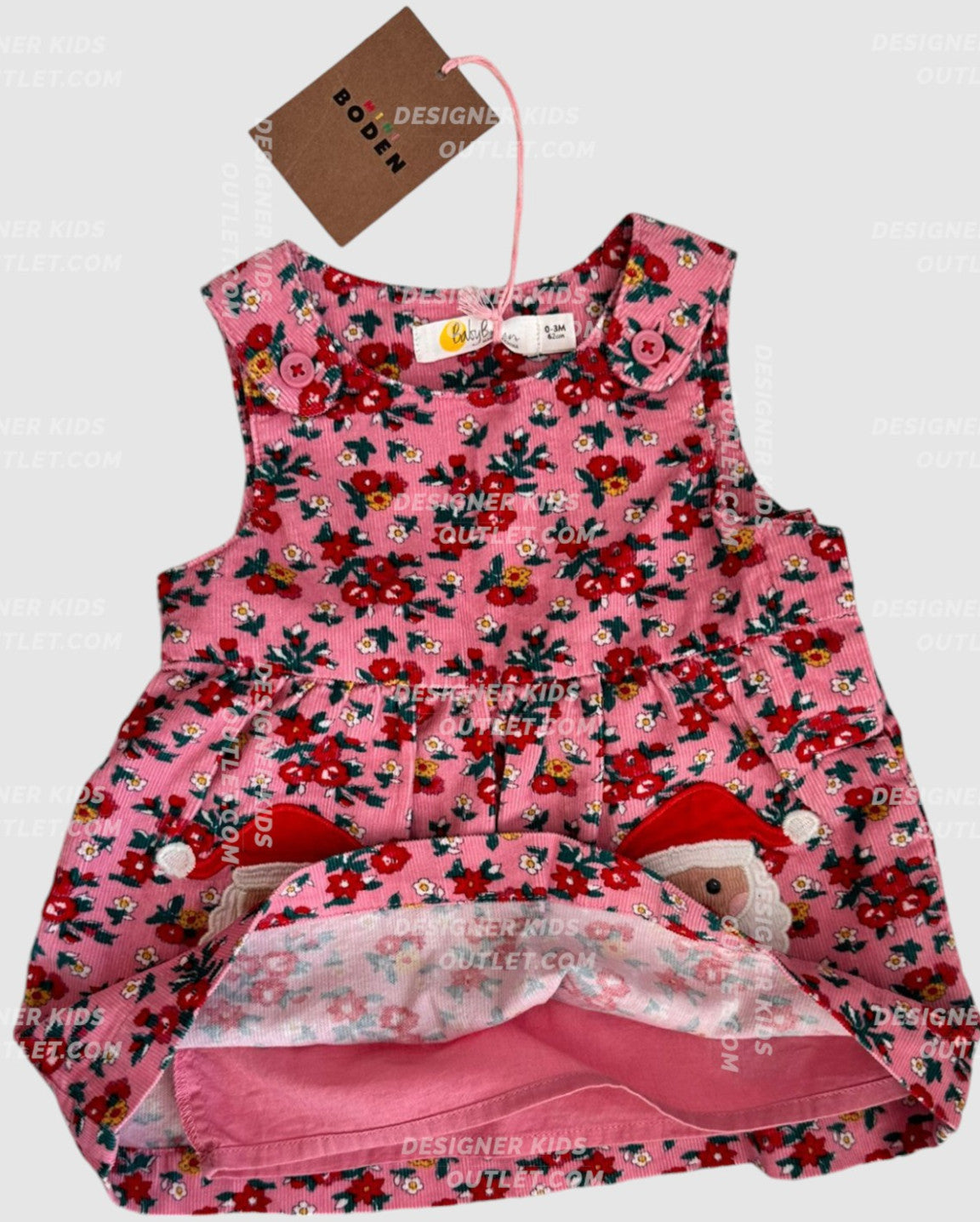 NWT Mini Boden Winter Wonderland Santa Dress in Blush Pink – Designer Kids  Outlet