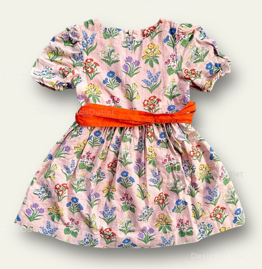 mini boden vintage dress Girls Vintage Dress Pink Flowers | Cotton Linen