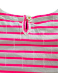 Pre-Loved Mini Boden Pink Stripe Applique Girls Turtle Dress
