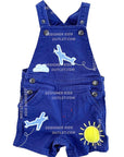 Mini Boden Sky High Adventure Airplane Dungaree Overall Baby Boden