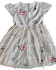 Pre-Loved Mini Boden Girls Appliqué Flowers Tulle Dress