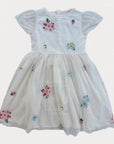 NWOT Mini Boden Floral Fancy Tulle Dress with Embroidered Flowers