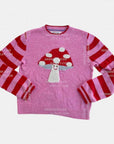 NWOT Mini Boden Blushing Toadstool Knit Jumper Size 9-10 Years