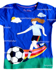 Mini Boden Soccer Girls Appliqué T-Shirt Football Sports